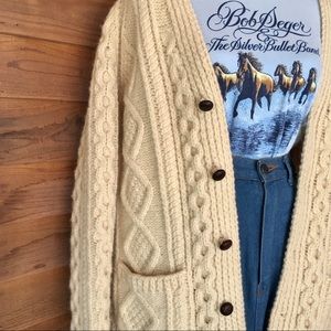 Bainin Wool Hand-knitted Irish Sweater